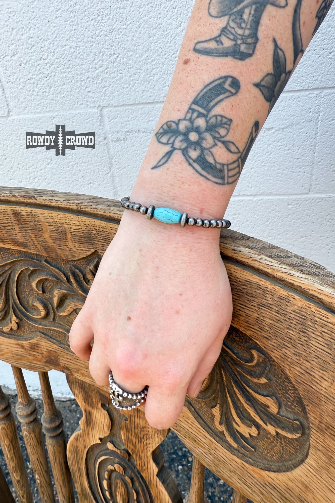 Birdie Bracelet | Western Cowgirl Turquoise Navajo Bead Bracelet