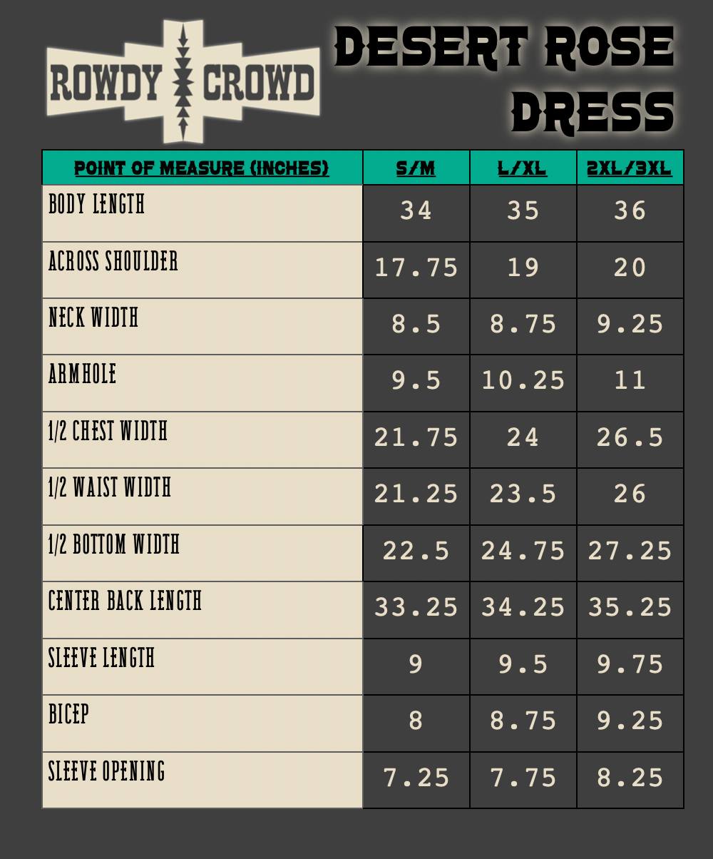 Desert Rose Dress | Western Aztec Cowgirl T-Shirt Dress