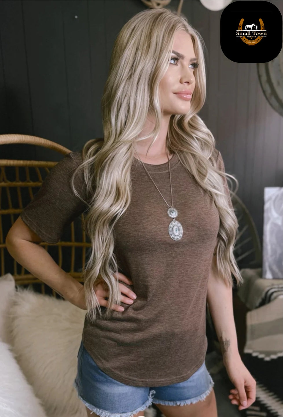 Simple Sterling Tee - Coffee Brown