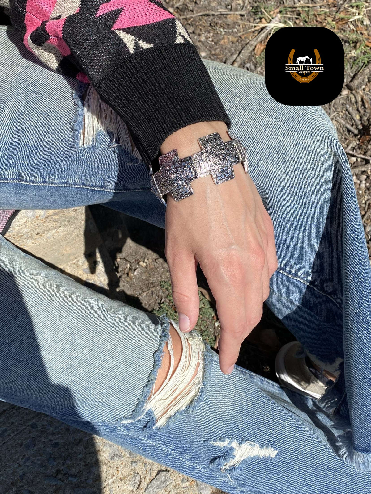Cross Concho Bracelet
