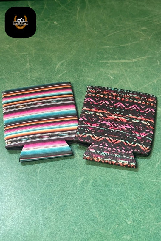 Kreek Koozies | Western Cowgirl Serape Aztec Can Koozies 2-Pack