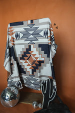 Load image into Gallery viewer, Santa Fe Dust Blanket | Western Aztec Plush Reversible Throw Blanket
