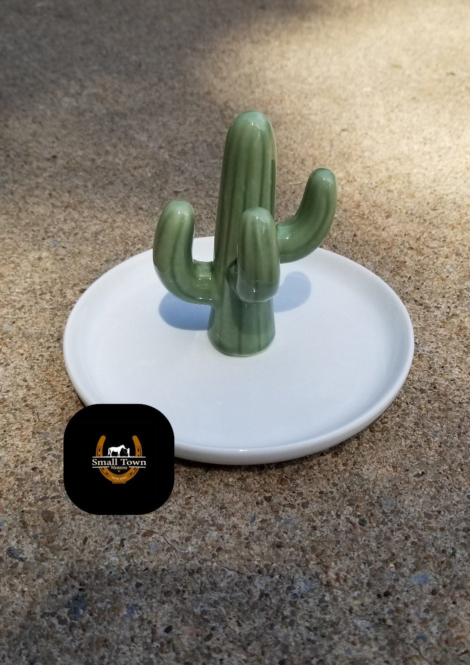 Can't Touch This Ceramic Jewelry Holder | Western Cowgirl Cactus Ceramic Earring Holder