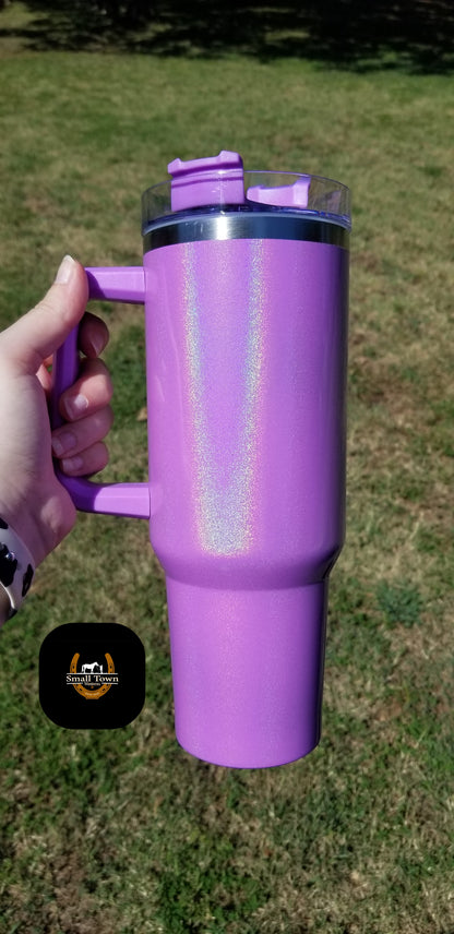 Iridescent Glitter Tumblers