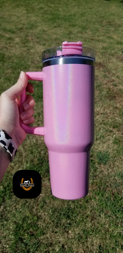 Iridescent Glitter Tumblers