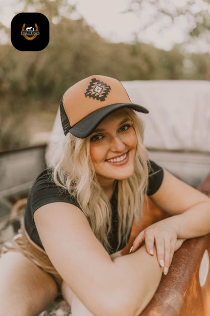 Neutral Aztec Trucker Cap