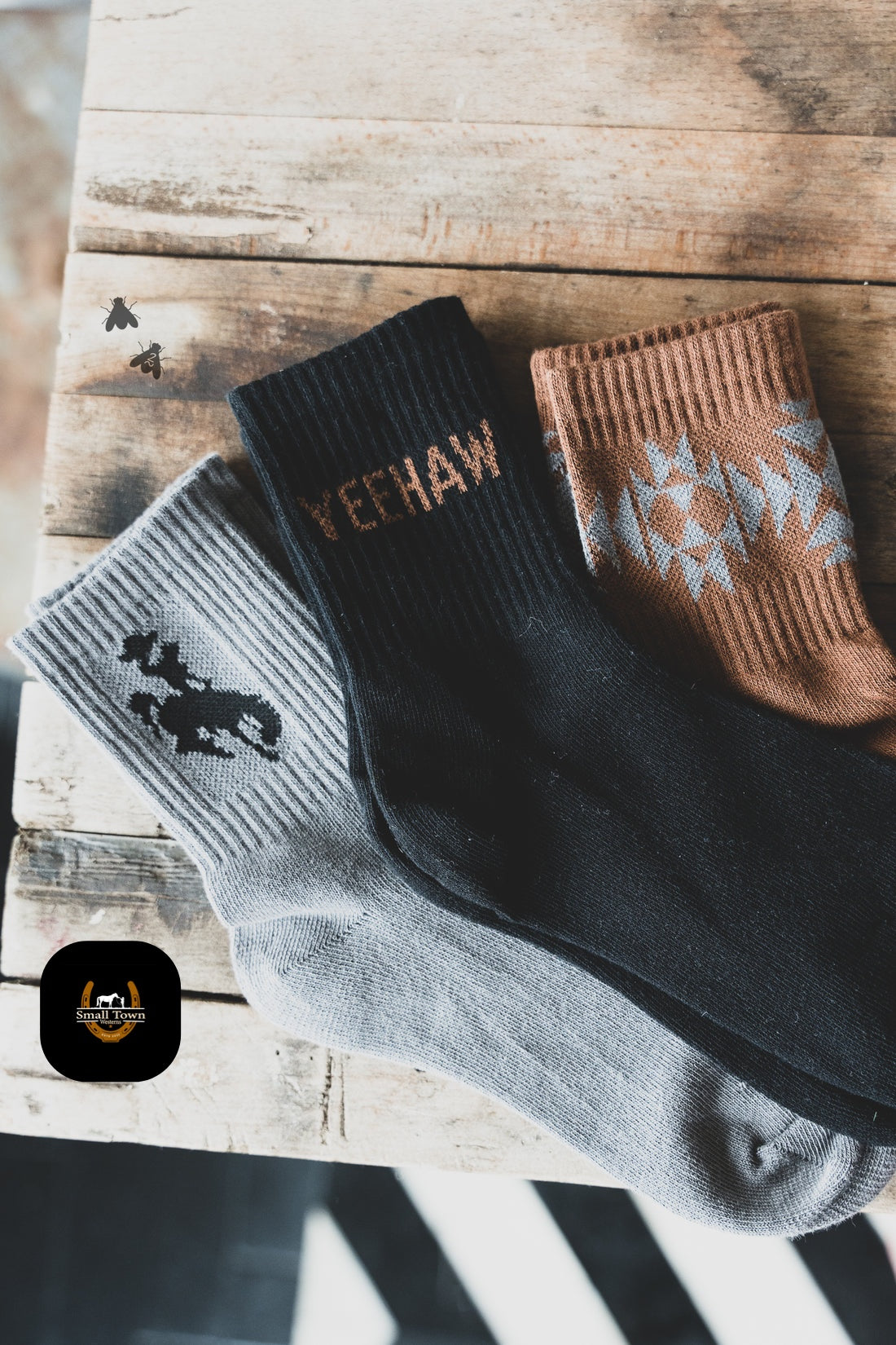 Sock Em Silly - Westy | Western Cowgirl Crew Socks 3-Pack