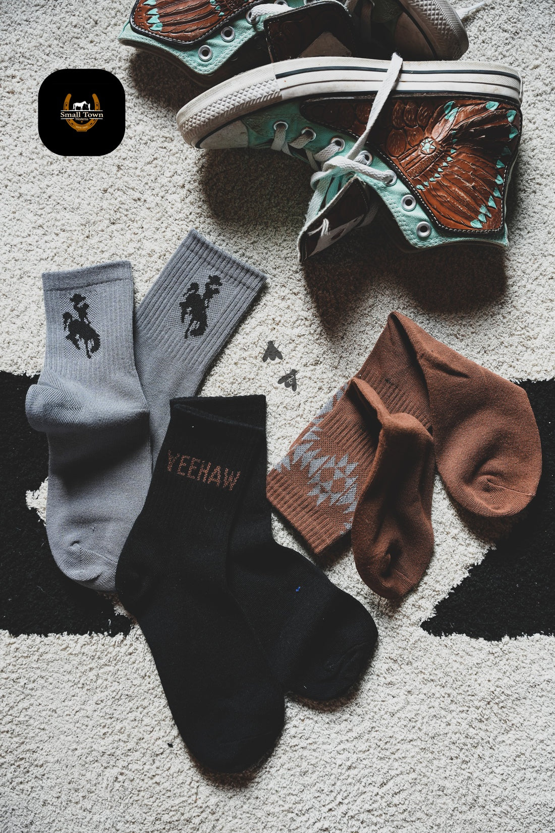 Sock Em Silly - Westy | Western Cowgirl Crew Socks 3-Pack