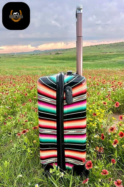 Serape Fiesta Suitcase | Western Cowgirl Serape Carry-On Hard Shell Suitcase