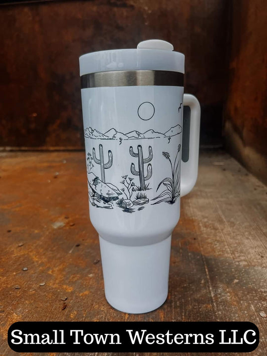 Cactus Lands 40ozTumbler