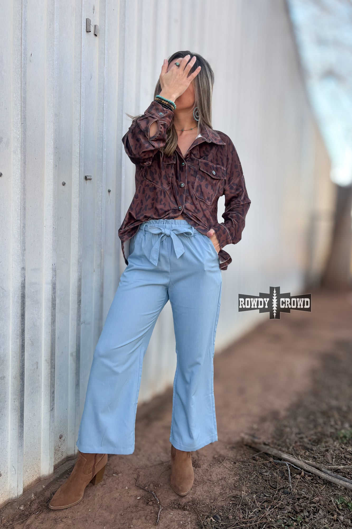 Ocean Breeze Pants | Western Cowgirl Flowy Wide Leg Pants