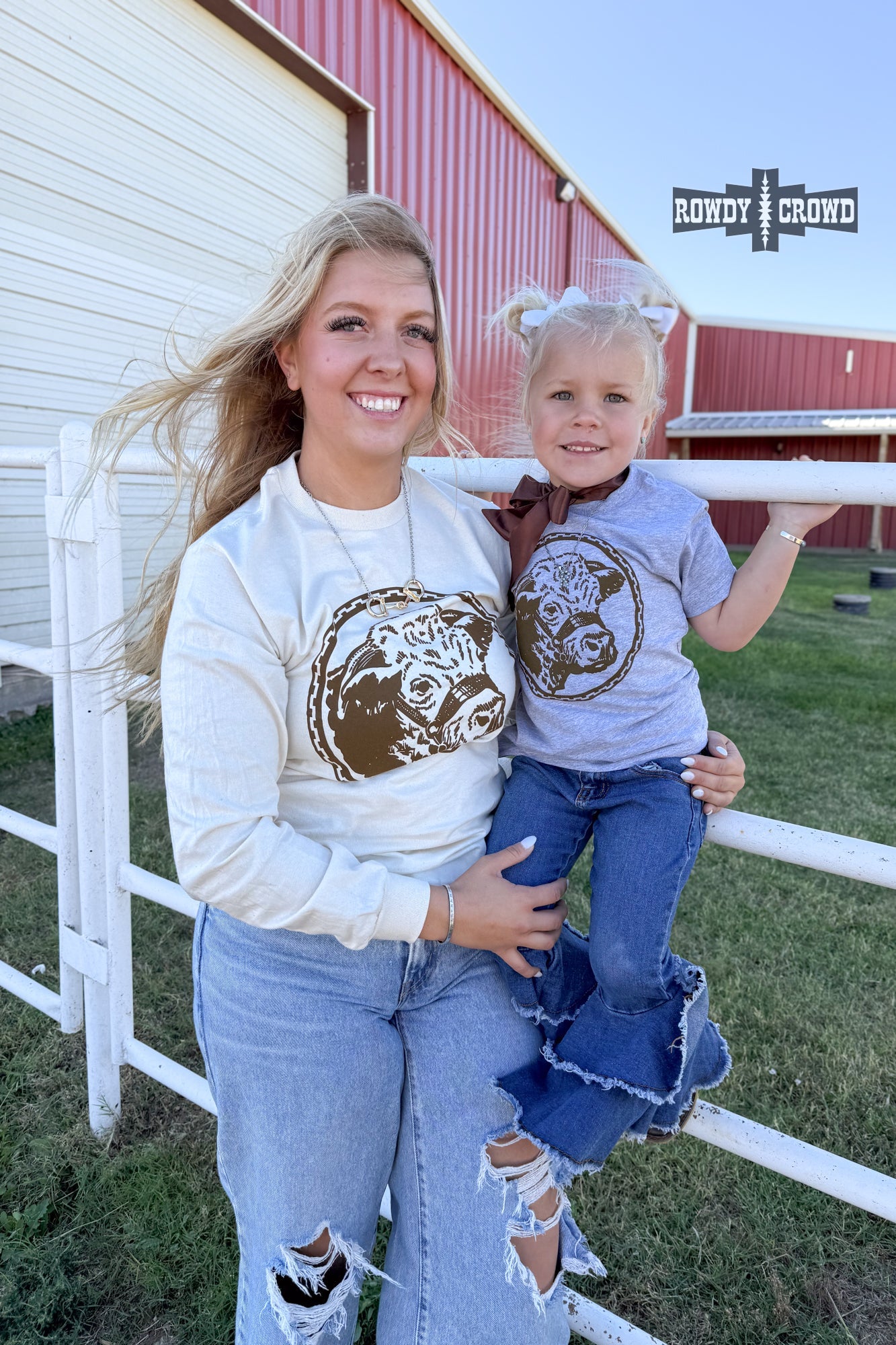 Kids Happy Hereford Tee - Brown