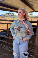 Load image into Gallery viewer, BLUE Lomita Longhorn Pullover
