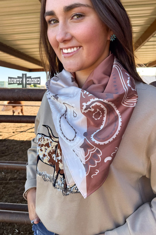 South Valley Wild Rag | Western Desert Paisley Cowgirl Scarf