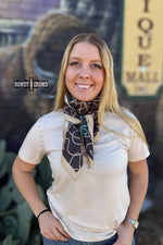Load image into Gallery viewer, Rhinestone Cowgirl Wild Rag | Western Silk Scarf Cowgirl Neck Scarf
