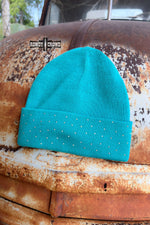 Load image into Gallery viewer, TURQUOISE-Shine Bright Beanie
