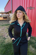 Load image into Gallery viewer, Turquoise Nights Jumpsuit
