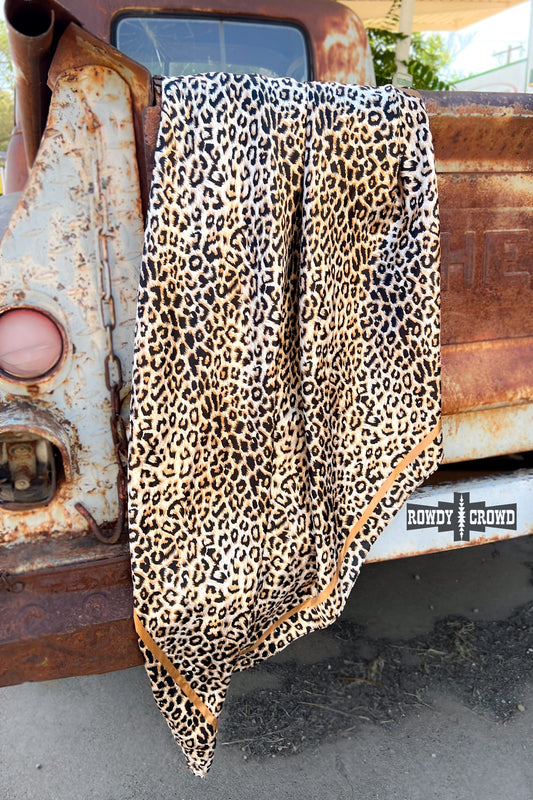 Liberty Leopard Wild Rag | Western Leopard Print Cowgirl Scarf