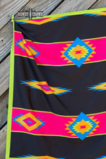 Load image into Gallery viewer, Women&#39;s scarf, Western Accessories, Western Apparel, Western Wholesale, western wild rags, cowboy rags, cowboy scarf, Wholesale Accessories, Wholesale Apparel, colorful wild rags, bright wild rags, boho western, boho wild rag, patterned wild rags, colorful wild rags, neon wild rag, aztec print wild rag
