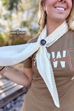 Load image into Gallery viewer, Pasadena Pleated Wild Rags | Western Pleated Cowgirl Scarf
