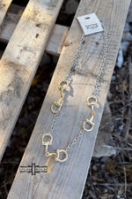 Load image into Gallery viewer, Mixed Metal 3 Bit Necklace
