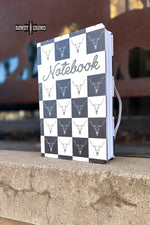 Load image into Gallery viewer, Checkered Skull Notebook
