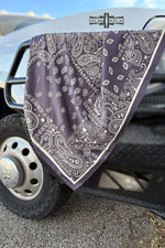Load image into Gallery viewer, CHARCOAL Paisley Creek Wild Rag
