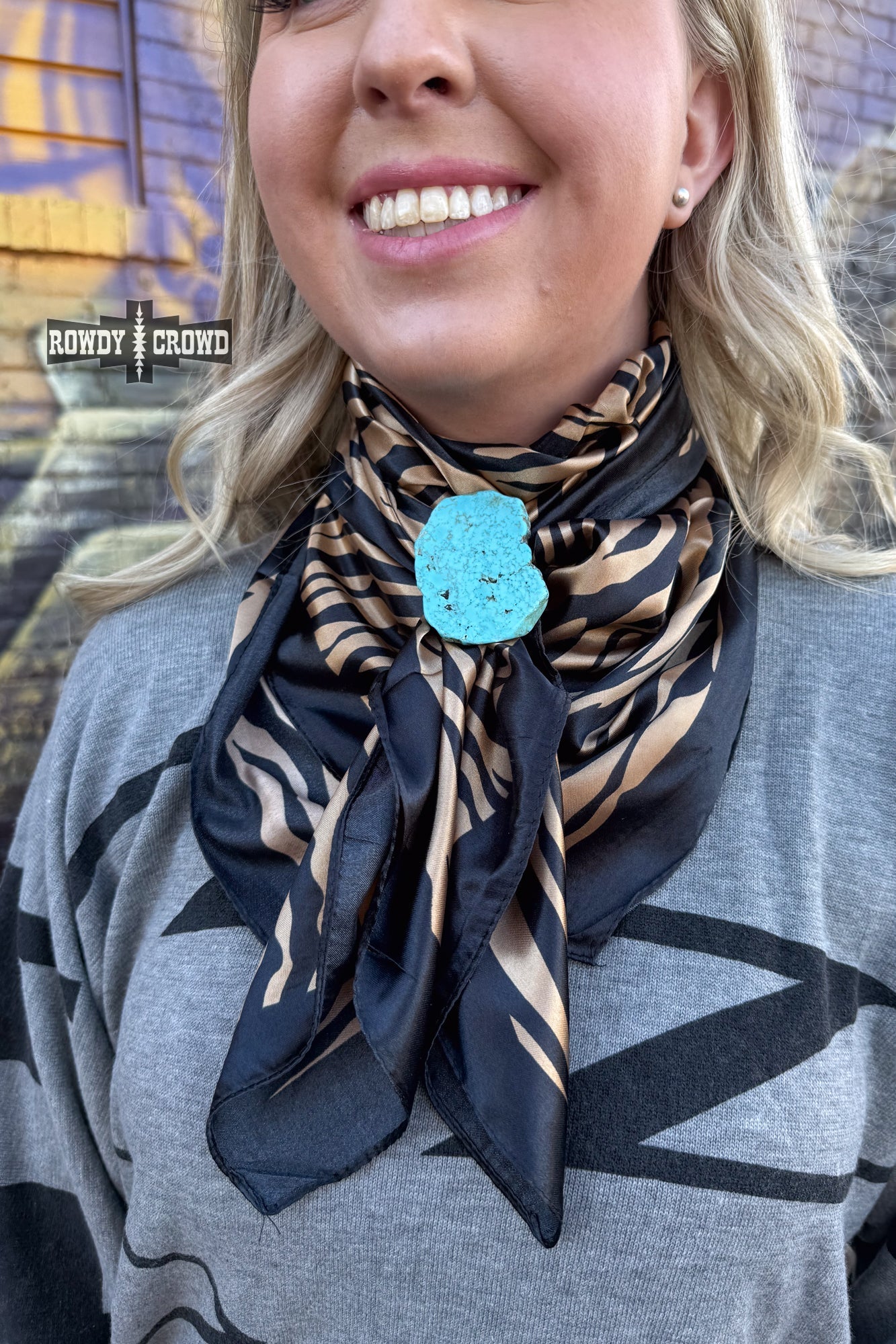 Rock Scarf Slides | Western Cowgirl Stone Scarf Slide Hair Accessory