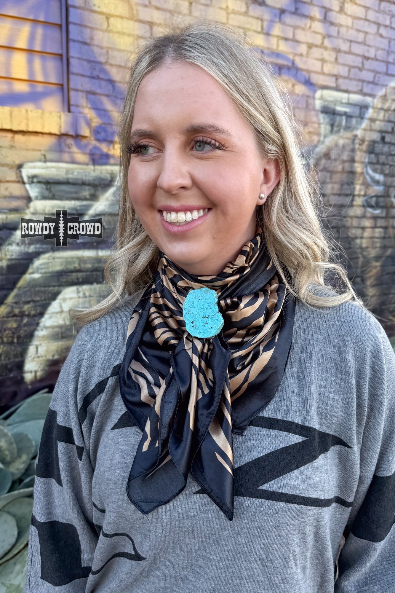 Rock Scarf Slides | Western Cowgirl Stone Scarf Slide Hair Accessory