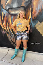Load image into Gallery viewer, Marfa Metallic Shorts
