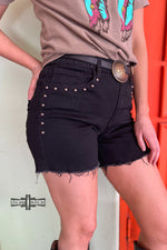 Load image into Gallery viewer, BLACK- Shenandoah Stud Shorts
