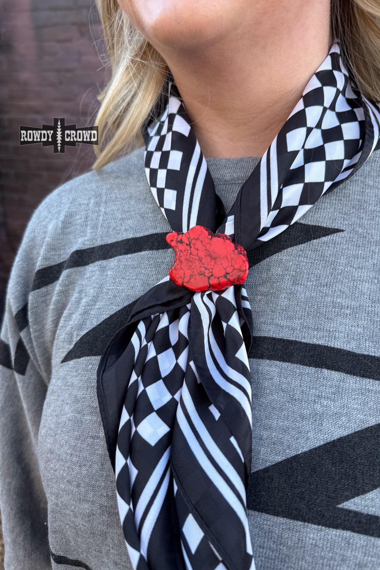 Rock Scarf Slides | Western Cowgirl Stone Scarf Slide Hair Accessory