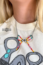 Load image into Gallery viewer, Bandera Bow Necklace
