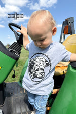 Load image into Gallery viewer, KIDS Happy Hereford Tee- GREY
