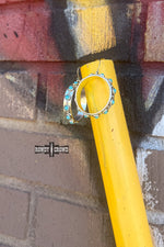 Load image into Gallery viewer, Montana Turquoise Hoops
