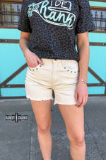 Load image into Gallery viewer, CREAM- Shenandoah Stud Shorts
