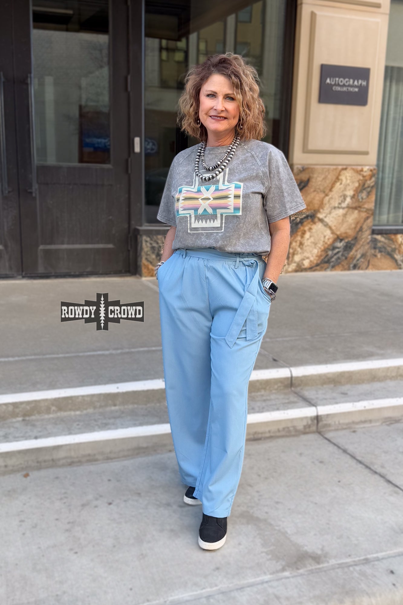 Ocean Breeze Pants | Western Cowgirl Flowy Wide Leg Pants