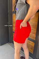 Load image into Gallery viewer, RED- Shenandoah Stud Shorts
