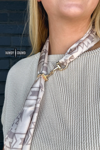 Snazzy Snaffle Scarf Slide | Western Cowgirl Snaffle Bit Metal Scarf Slide