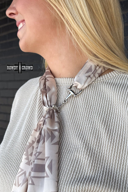 Snazzy Snaffle Scarf Slide | Western Cowgirl Snaffle Bit Metal Scarf Slide