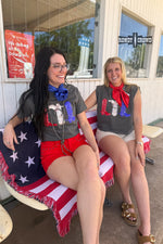 Load image into Gallery viewer, Red, White &amp; Boots Tank
