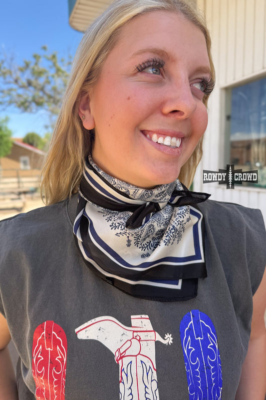 Small Moonlight Wild Rag | Mini Western Cowgirl Neck Scarf
