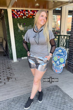 Load image into Gallery viewer, Marfa Metallic Shorts
