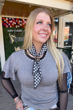 Load image into Gallery viewer, Cowboy Checkered Scarf
