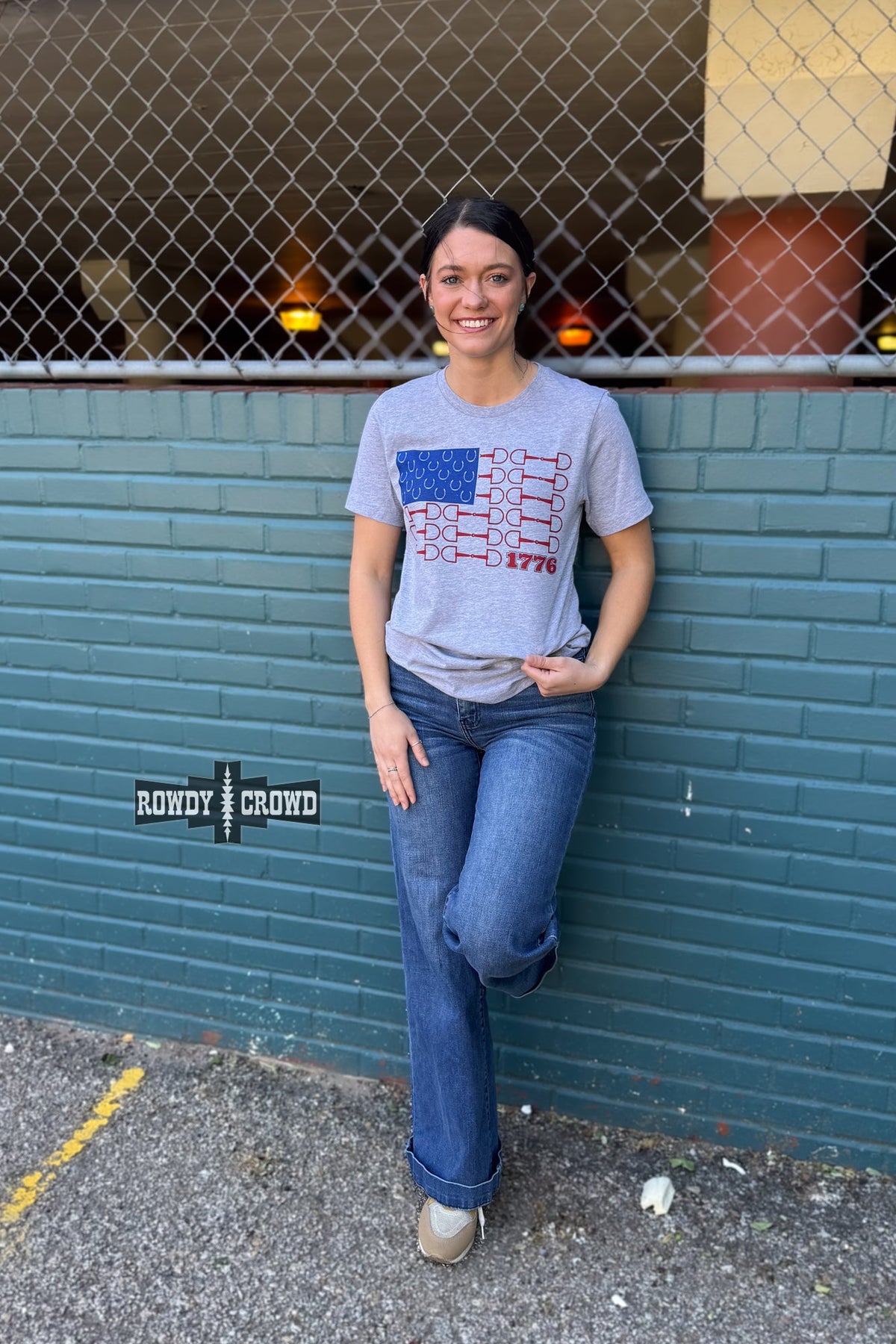 Bit of Freedom Tee- Gray