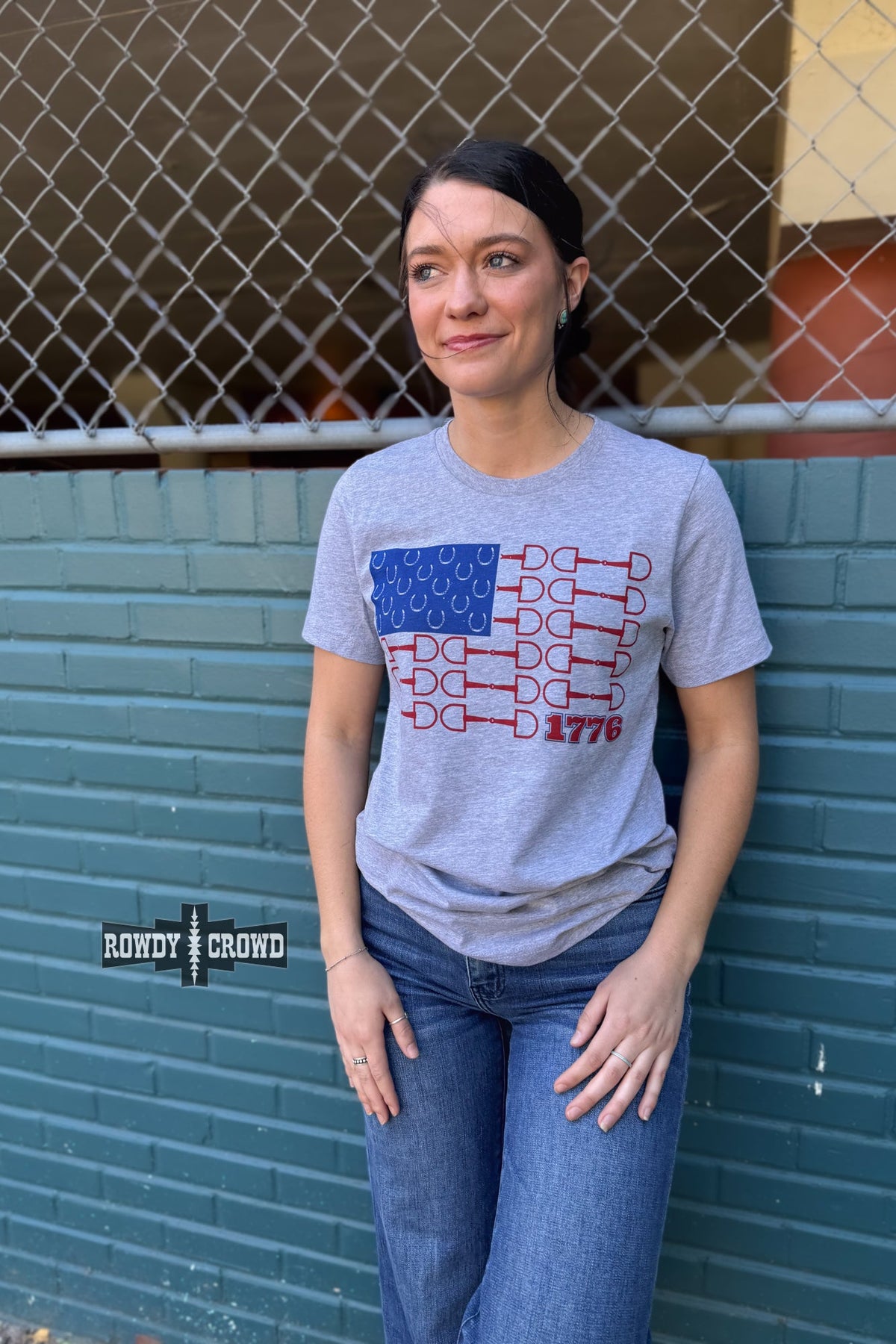 Bit of Freedom Tee- Gray