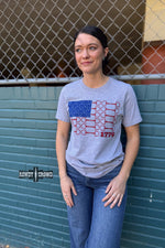 Load image into Gallery viewer, Bit of Freedom Tee- GRAY
