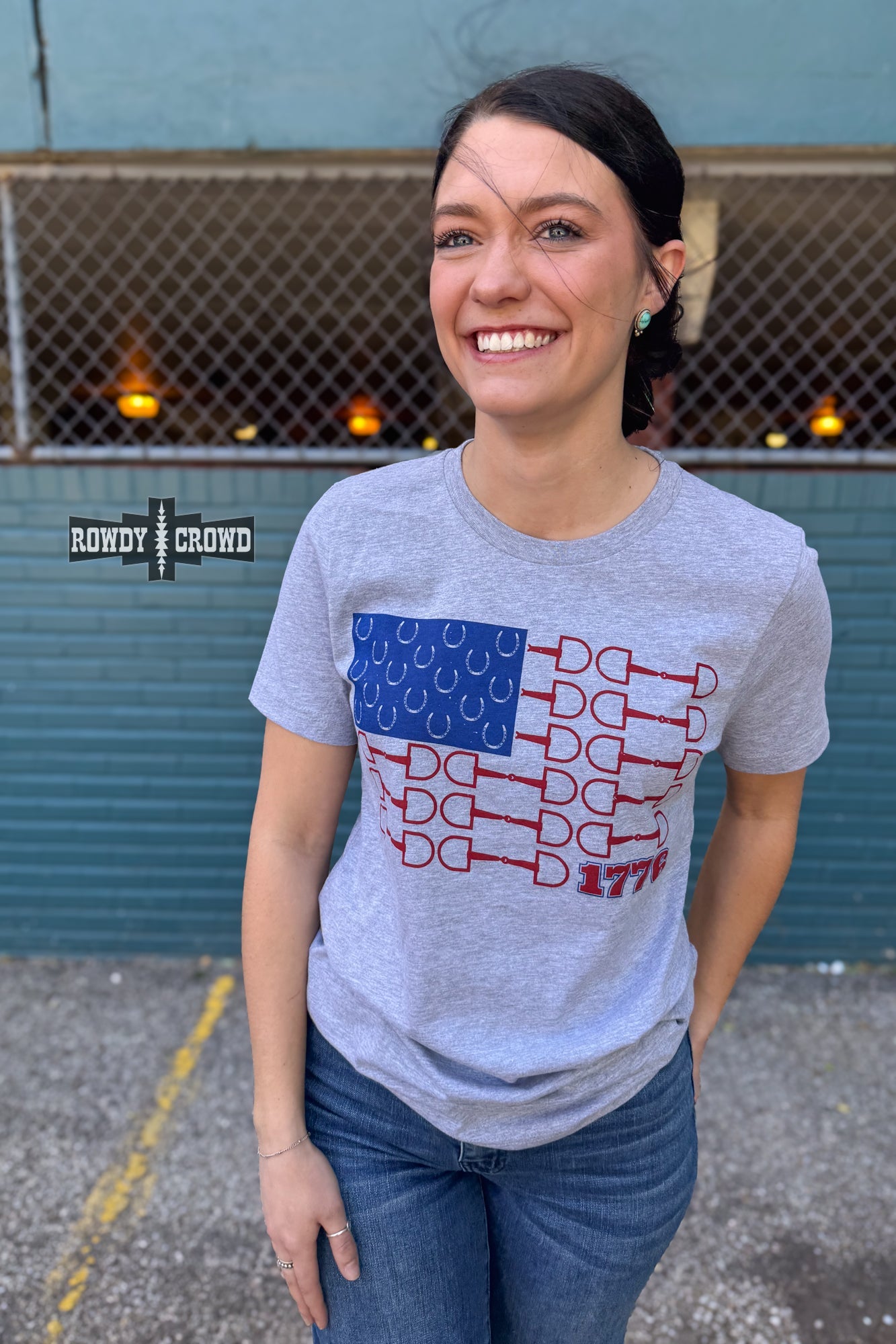 Bit of Freedom Tee- Gray