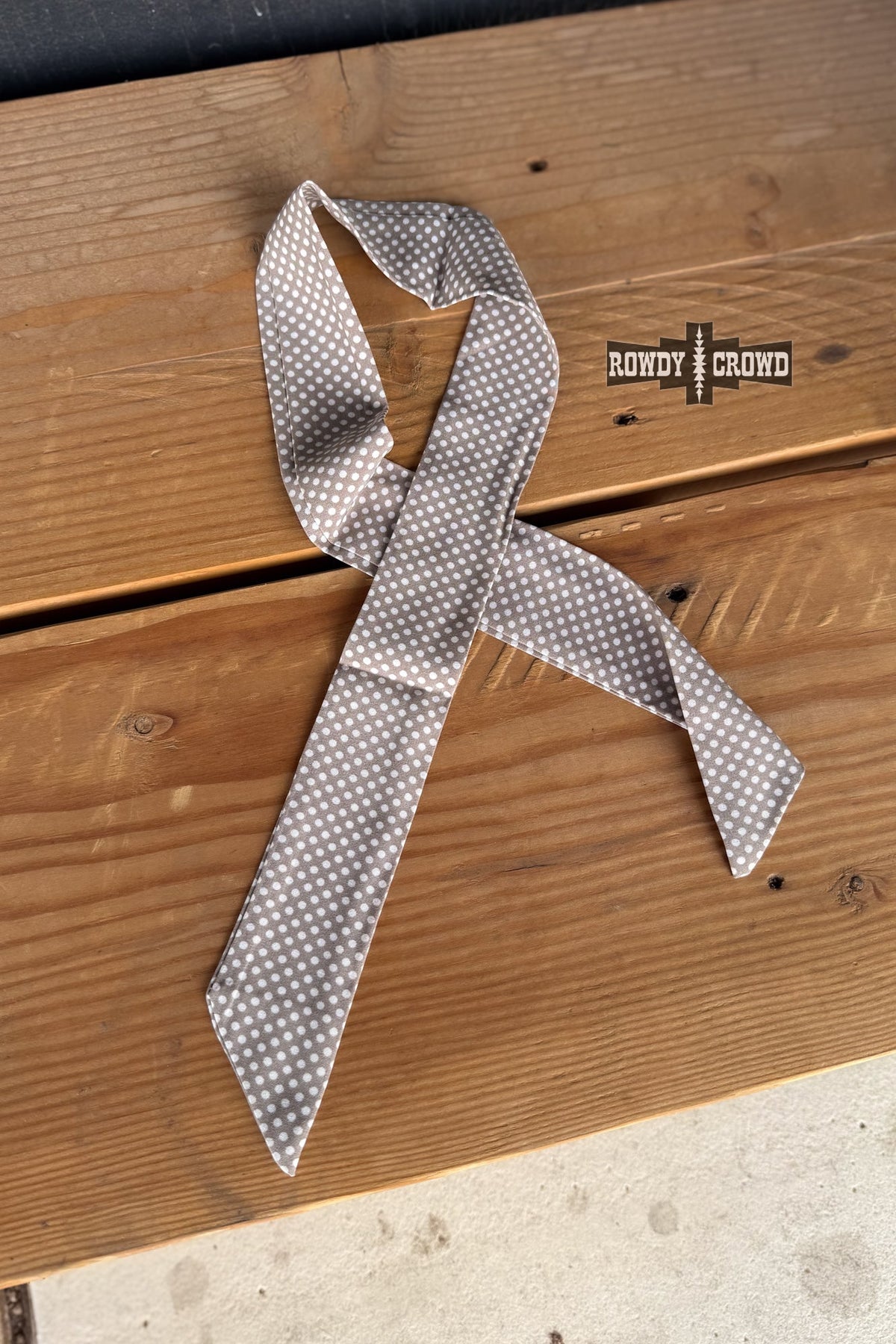 Taupe Dottie Wild Rag