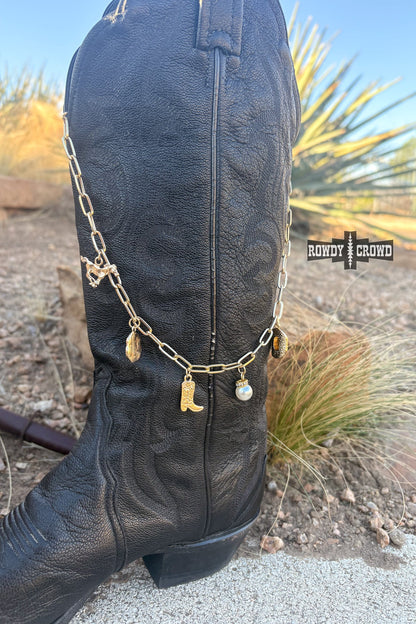 Western Honey Necklace | Western Cowgirl Charm Necklace Gold